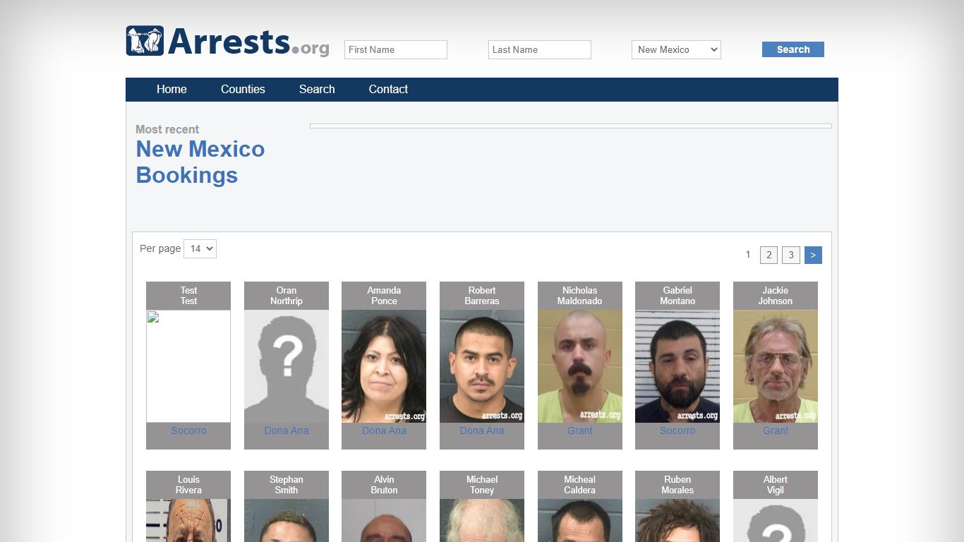 New Mexico Arrests and Inmate Search