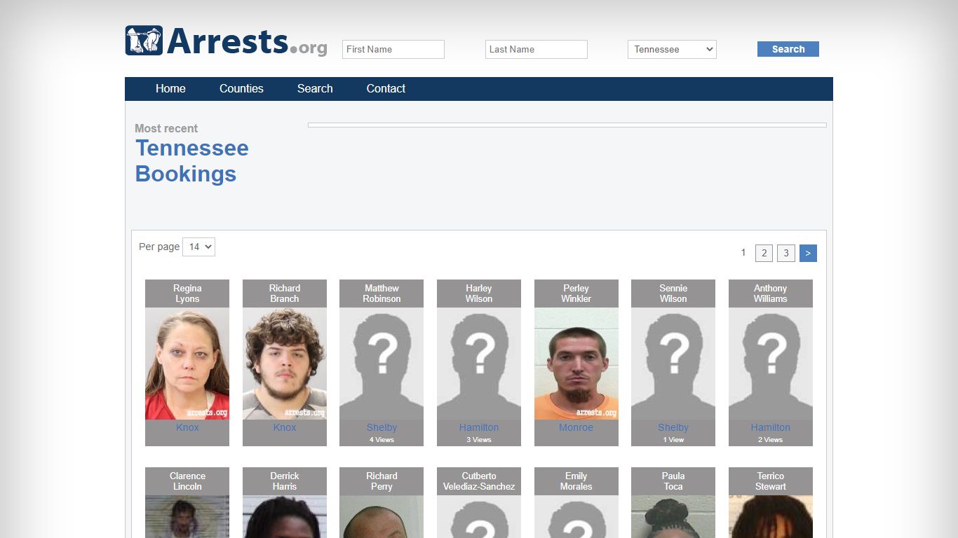 Tennessee Arrests and Inmate Search